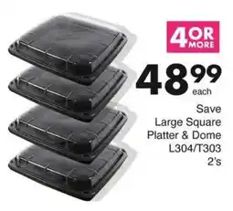 Save Save Large Square Platter & Dome offer
