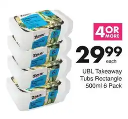 Save UBL Takeaway Tubs Rectangle offer