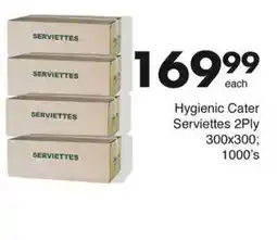 Save Hygienic Cater Serviettes 2Ply offer