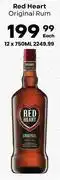 Liquor Junction Red Heart Original Rum-750ml offer