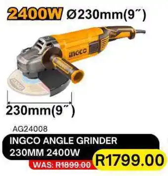 Legacy Industrial Supplies Ingco angle grinder 2400w offer