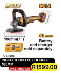 Legacy Industrial Supplies Ingco cordless polisher 180mm offer