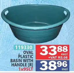 Arrow Cash And Carry Oval plastic basin with handle offer