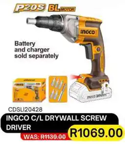 Legacy Industrial Supplies Ingco cordless drywall screw driver offer