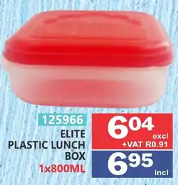 Arrow Cash And Carry Elite plastic lunch box offer