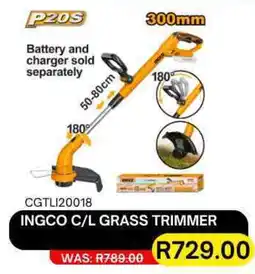 Legacy Industrial Supplies Ingco cordless grass trimmer offer