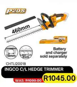 Legacy Industrial Supplies Ingco cordless hedge trimmer offer