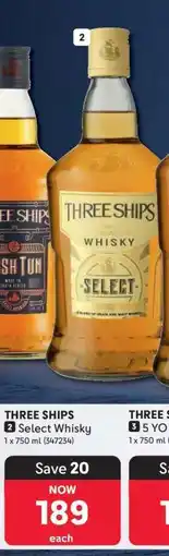Makro THREE SHIPS Select Whisky offer