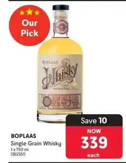 Makro BOPLAAS Single Grain Whisky offer