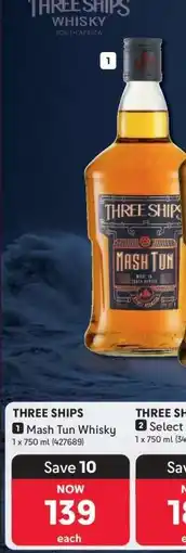 Makro Three Ships Mash Tun Whisky offer