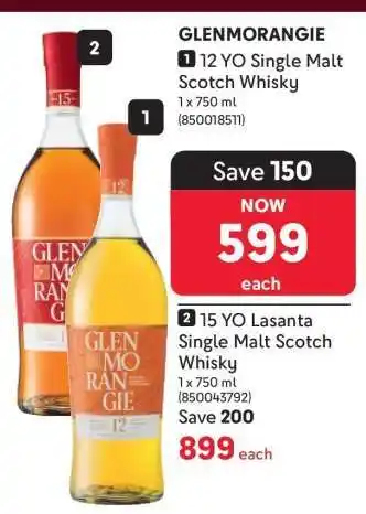GLENMORANGIE 12 YO Single Malt Scotch Whisky