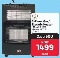 Makro 3-Panel Gas/Electric Heater offer
