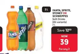 Makro FANTA, SPRITE, STONEY or SCHWEPPES offer
