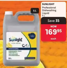 Makro SUNLIGHT Professional Dishwashing Liquid 5 L offer