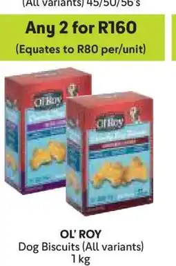 Makro OL'ROY Dog Biscuits (All variants) offer