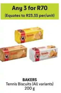 Makro BAKERS Tennis Biscuits (All variants) offer