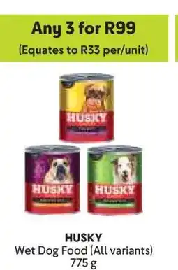 Makro HUSKY Wet Dog Food (All variants) offer
