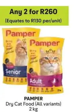 Makro PAMPER Dry Cat Food (All variants) offer