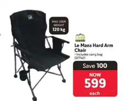 Makro Le Mans Hard Arm Chair offer