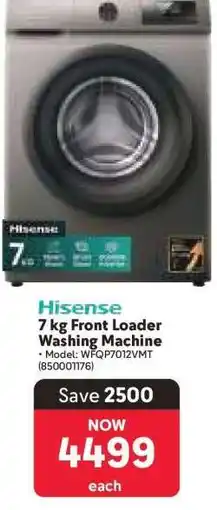 Makro Hisense 7 kg Front Loader Washing Machine offer