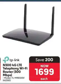 Makro TP-LINK N300 4G LTE Telephony Wi-Fi Router (300 Mbps) offer