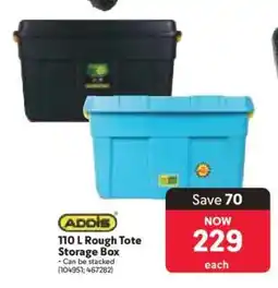 Makro ADDIS 110 L Rough Tote Storage Box offer