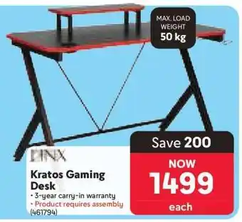 Makro Kratos Gaming Desk offer