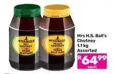 Game Mrs H.S.Ball's Chutney offer