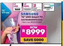 Game Samsung 70 UHD Smart TV offer