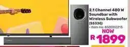 Game 2.1 Channel 480 W Soundbar with Wireless Subwoofer offer