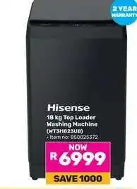 Game Hisense 18 kg Top Loader Washing Machine offer