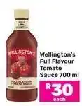 Game Wellington's Full Flavour Tomato Sauce 700 ml offer