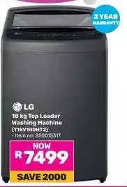 Game LG 18 kg Top Loader Washing Machine (T18V1NDT2) offer
