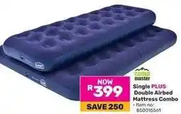 Game Single PLUS Double Airbed Mattress Combo offer