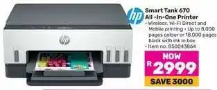 Game Smart Tank 670 All-In-One printer offer