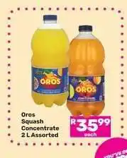 Game Oros Squash Concentrate 2 L Assorted offer