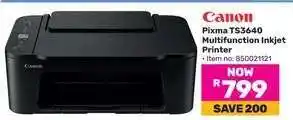 Game Canon Pixma TS3640 Multifunction Inkjet Printer offer