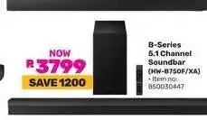 Game B-Series 5.1 Channel Soundbar (HW-B750F/XA) offer