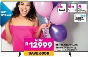 Game 85 4K UHD VIDAA Smart TV (85A60) offer
