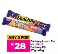 Game Cadbury Lunch Bar Max PLUS Cadbury PS offer