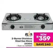Game 2-Burner Stainless Steel Gas Stove offer