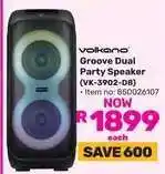 Game Volkano Groove Dual Party Speaker (VK-3902-D8) offer