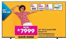 Game 65 4K Crystal UHD Smart TV offer