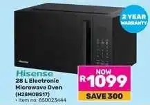 Game Hisense 28 L Electronic Microwave Oven (H28MOBS17) offer