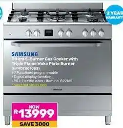 Game Samsung 90 cm 5-Burner Gas Cooker offer