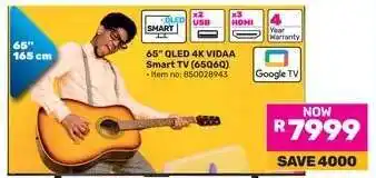 Game 65 QLED 4K VIDAA Smart TV (65Q6) offer