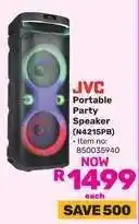Game JVC Portable Party Speaker (N4215PB) offer