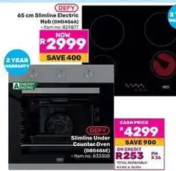 Game Defy 65 cm Slimline Electric Hob (DHD406A) offer