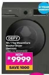 Game DEFY 10 / 7 kg SteamCure Washer Dryer offer