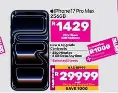 Game iPhone 17 Pro Max (256GB) offer